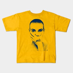 Sinead O'Connor - Blue Vintage Kids T-Shirt